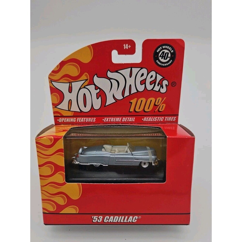 HOT WHEELS 100 % 53 CADILLAC CONVERTIBLE 40th ANNIVERSARY B47